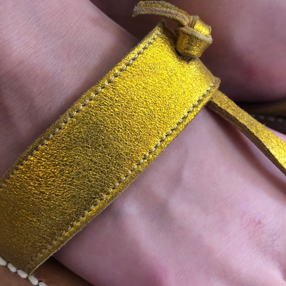 Gold Ganges Toe Ring Sandal by K.Jaques St. Tropes - Picture 4 of 7